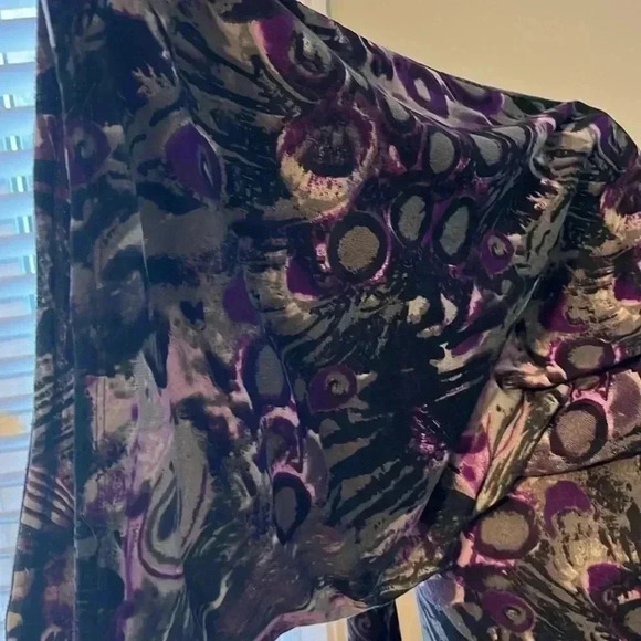 [S/P]Kollontai Abstract  Colorful Baggy Neck LS Tunic Sweater - Picture 4 of 7